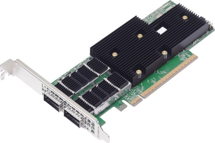 Karta sieciowa Broadcom Broadcom P2200G - Netzwerkadapter - PCIe 5.0 x16 Low-Profile - 400 Gigabit QSFP112 x 2 BCM957608-P2200GQF00