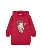 Sukienki i spódniczki dla dziewczynek - Mayoral Sukienka dzianinowa 4928 Czerwony Regular Fit - miniaturka - grafika 1