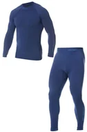 Bielizna sportowa męska - Komplet bielizny termoaktywnej męskiej Brubeck Extreme Thermo ciemnoniebieski - miniaturka - grafika 1