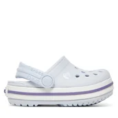 Buty dla dziewczynek - Klapki Crocs Crocband Clog T 207005 Szary - miniaturka - grafika 1
