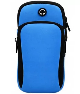 Etui na ramię do biegania niebieskie - Etui i futerały do telefonów - miniaturka - grafika 3