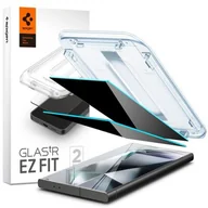 Szkła hartowane na telefon - Szkło hartowane SPIGEN Glas.TR EZ Fit Privacy do Samsung Galaxy S24 Ultra (2 szt.) - miniaturka - grafika 1