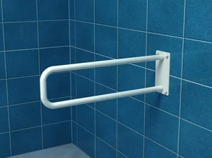 Makoinstal Poręcz stała łukowa dla niepełnosprawnych UR6s 60 cm stal węglowa emaliowana UR6s - Akcesoria łazienkowe - miniaturka - grafika 3