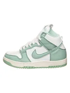 Trampki damskie - Nike Skórzane sneakersy "Dunk Hi 1985" w kolorze zielono-białym - miniaturka - grafika 1
