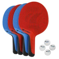 Tenis stołowy - Cornilleau Zestaw Softbat Quattro 4 Rakietki I 4 Piłeczki 454755 Outdoor - miniaturka - grafika 1