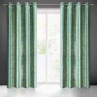 Zasłony - Zasłona Mabel 140x250 Ciemnozielona Eurofirany - miniaturka - grafika 1