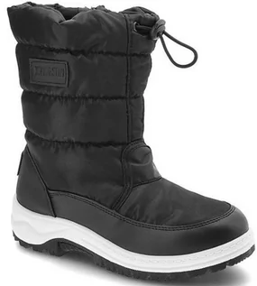 Śniegowce damskie - Big Star Kids Snow Boots KK374235, dla dziewczynki, śniegowce, Czarne - grafika 1