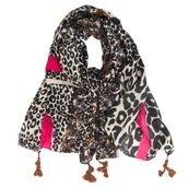 Apaszki i szaliki damskie - CHUSTA Damska SZAL SZALIK Alessio na SZYJĘ na GŁOWĘ chustka LEKKA ZWIEWNA - miniaturka - grafika 1