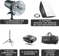 Lampy studyjne - Lampa studyjna Walimex walimex pro Campaigner 400 HS Set Single - miniaturka - grafika 1