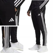 Spodnie męskie - Spodnie Adidas Tiro 23 Treningowe Sportowe Dresy Wygodne Czarne R.L - miniaturka - grafika 1