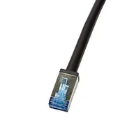 Patchcordy - LogiLink Patchcord CQ7123S Cat.6A S/FTP PVC+PE 30m czarny - miniaturka - grafika 1