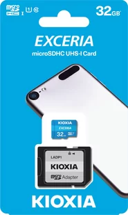 KIOXIA Exceria microSDHC 32GB (LMEX1L032GG2) - Karty pamięci - miniaturka - grafika 1