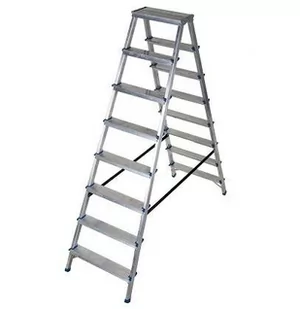 Drabina-taboret AWTOOLS, 8 stopni, 150 kg - Drabiny - miniaturka - grafika 1