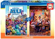 Puzzle - Educa de pices Coco et Monsters Disney Pixar 2 puzzle po 100 części kokos i Montsers University. Ref. 18635 - miniaturka - grafika 1