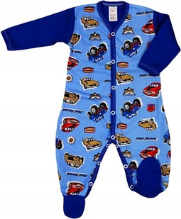 PAJAC pajacyk rozpinany standard Autka CHABER r 98 KLEKLE - Pajacyki dla niemowląt - miniaturka - grafika 1