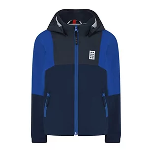 LEGO Unisex Regenjacke 8.000 Wassersäule w pełni klejona Atmungsaktiv Winddicht LWJochy 200 kurtka przeciwdeszczowa, 557 niebieska, 116 - Kurtki i płaszcze dla chłopców - miniaturka - grafika 1