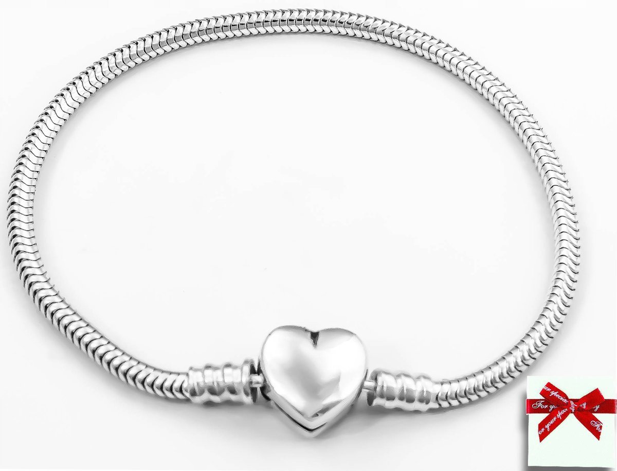 Bransoletka srebrna 925 modułowa moments baza do charms, koralików 21cm,3,0