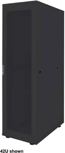 INTELLINET 18,3cm 19Zoll Serverschrank Basic Line 26 HE 1308x600x1000mm HxBxT Flatpack Traglast 600kg schwarz 715423 - Szafy rack - miniaturka - grafika 1