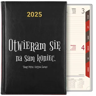 KALENDARZ PLANER 2025 CYTATY INSYGNIA ŚMIERCI DLA FANA HARREGO POTTERA WZ - Notesy i bloczki - miniaturka - grafika 1