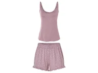 Piżamy damskie - esmara® Piżama damska z bawełny (Różowy, L(44/46)) - miniaturka - grafika 1