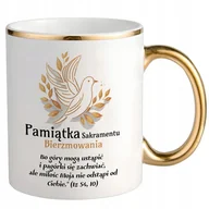 Kubki - KUBEK BIAŁY PREZENT NA bierzmowanie PAMIĄTKA SAKRAMENTU BIERZMOWANIA WZORY - miniaturka - grafika 1