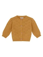Bluzy i sweterki niemowlęce - Noppies Kardigan w kolorze jasnobrązowym - miniaturka - grafika 1