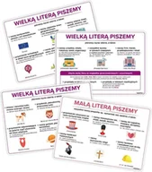 Kolorowanki, wyklejanki - Plansze edukacyjne - zasady pisowni - miniaturka - grafika 1