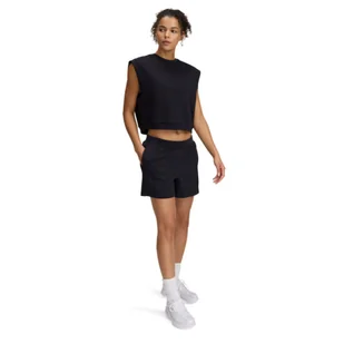 Damskie spodenki dresowe Under Armour UA Unstoppable Fleece Short - czarne - Spodenki damskie - miniaturka - grafika 1