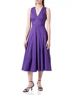 Sukienki - PINKO Damska luźna sukienka z popeliny, Wwd_fioletowy Pride, 50 - miniaturka - grafika 1