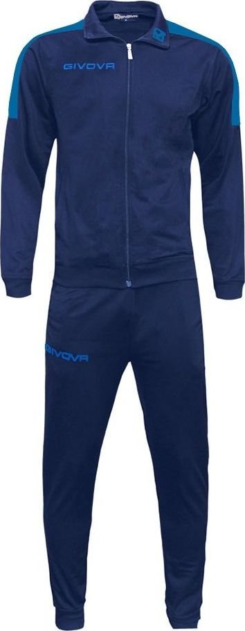 Givova Dres treningowy bluza + spodnie Tuta Revolution granatowo-niebieski TR033 0402 M