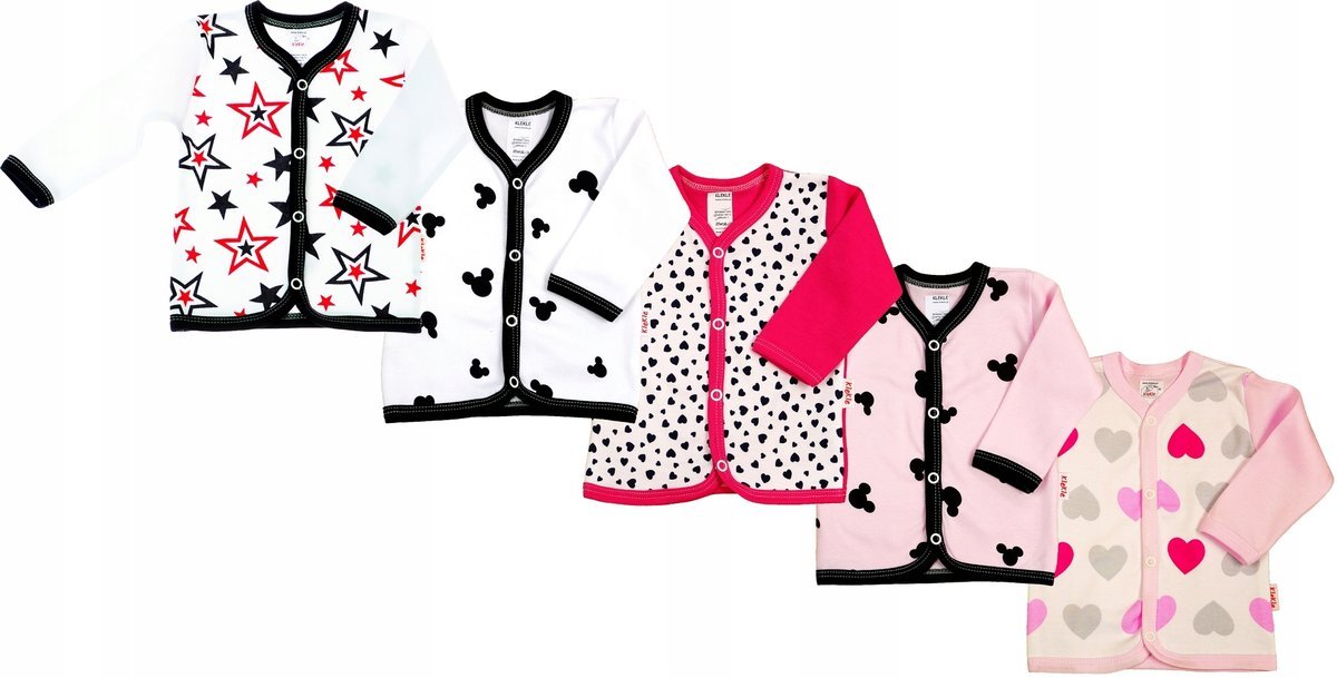 KAFTANIK koszulka ROZPINANY 5 PAK DZ 74 KLEKLE