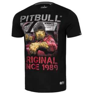 Pit Bull T-Shirt Koszulka Drive Black - Koszulki sportowe męskie - miniaturka - grafika 1