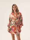 Szlafroki damskie - Szlafrok damski Rascal Esotiq koralowy M - miniaturka - grafika 1