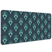 Podkładki na biurko - Duża mata na biurko Neonowy styl retro 100x50 cm - miniaturka - grafika 1