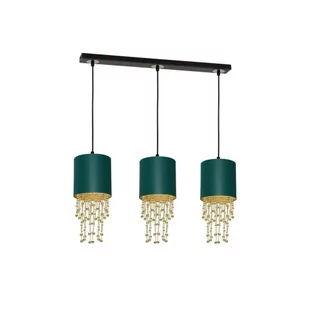 Milagro Lampa wisząca ALMERIA GREEN/GOLD 3xE27 MLP64500 - Lampy sufitowe - miniaturka - grafika 1