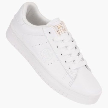 Sneakersy Big Star Białe Buty Sportowe Trampki Damskie Ekoskóra NN274577 41