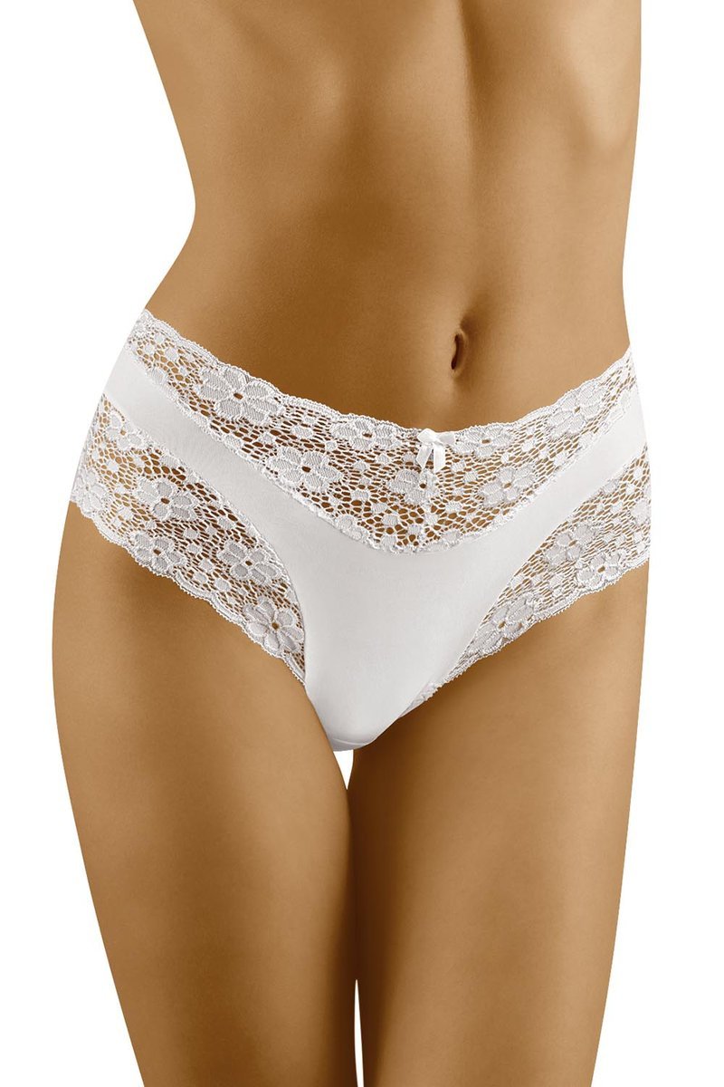 Wol-Bar Maja biały L Majtki figi