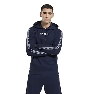 Reebok Męska bluza z kapturem, Vector Navy, M, Vector Navy, M - Bluzy męskie - miniaturka - grafika 1