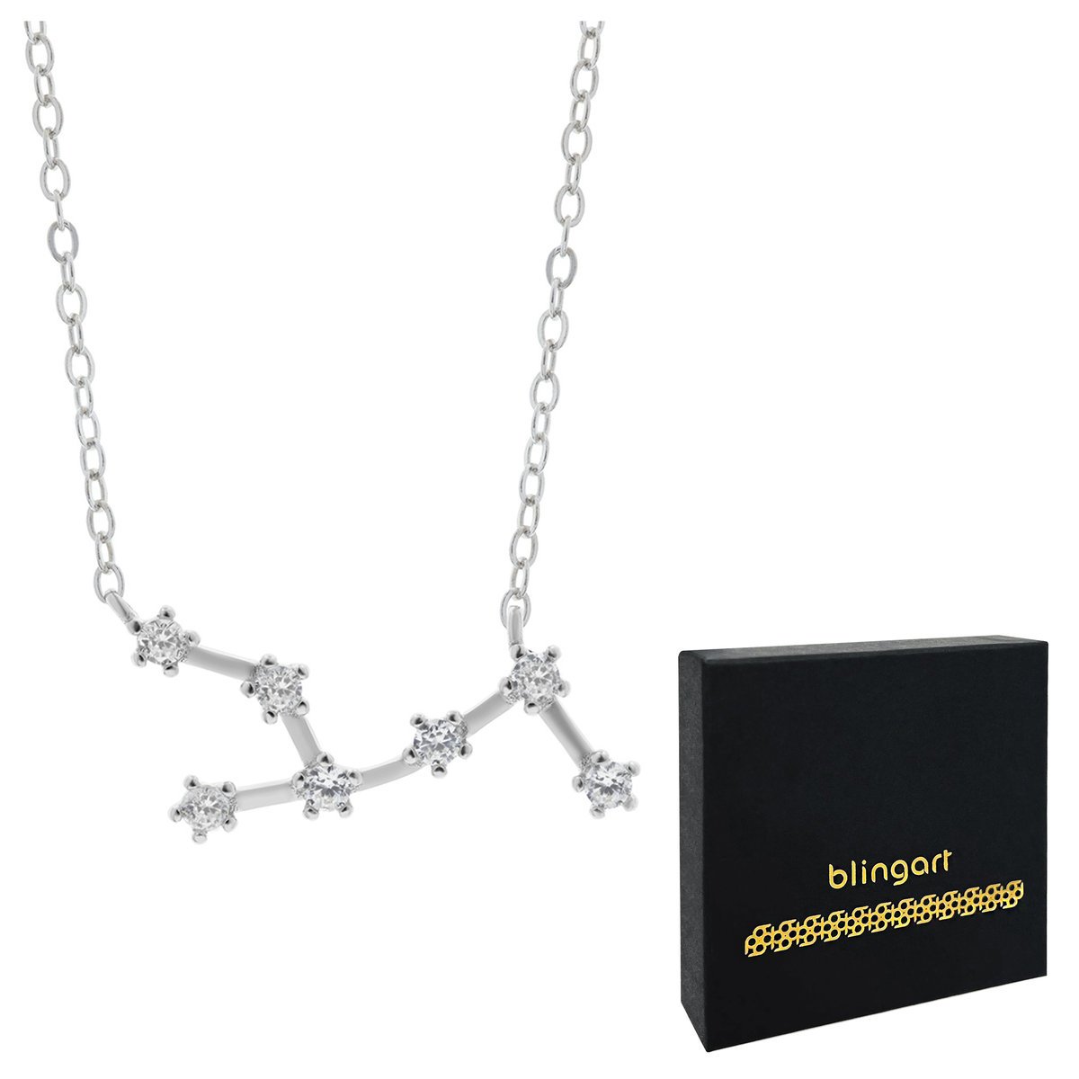 Naszyjnik srebrny znak zodiaku PANNA