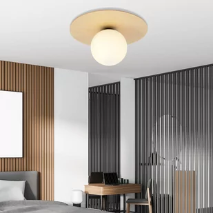 Emibig Kenzo lampa sufitowa 1-punktowa brązowa/biała 1142/1B 1142/1B - Lampy sufitowe - miniaturka - grafika 3