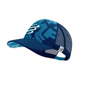 Czapki i chusty sportowe męskie - COMPRESSPORT Czapka lifestyle TRUCKER CAP estate blue/hawaiian ocean - miniaturka - grafika 1