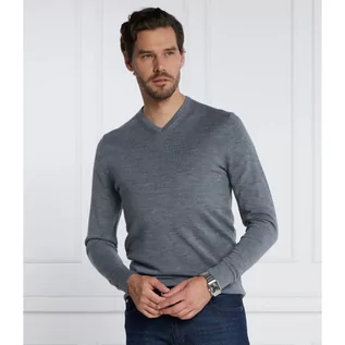 Swetry męskie - Calvin Klein Wełniany sweter SUPERIOR | Slim Fit - grafika 1