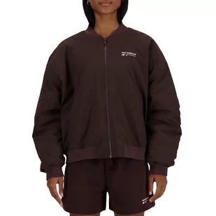 Kurtka New Balance WJ33507KCF - brązowa - Kurtki i kamizelki sportowe damskie - miniaturka - grafika 1
