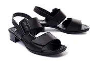 Sandały damskie - RIEKER 62663-01 black, sandały damskie - Rieker - miniaturka - grafika 1