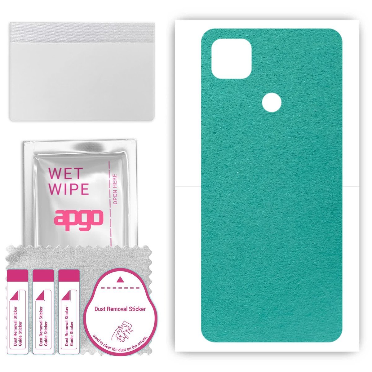 Folia naklejka skórka strukturalna na TYŁ Zamsz do Xiaomi POCO C31 - Zamsz Miętowy - apgo SKINS