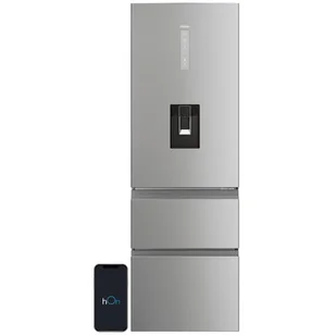 Lodówka Lodówka HAIER HTW5618DWMG No Frost 185cm Inox - Lodówki - miniaturka - grafika 1