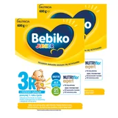 Mleko modyfikowane - Zestaw Bebiko Junior 3R Nutriflor Expert, odżywcza formuła na bazie mleka z kleikiem ryżowym, powyżej 1 roku, 2 x 600 g - miniaturka - grafika 1