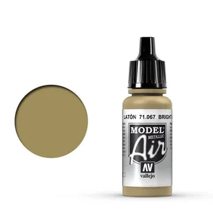 Farba akrylowa, Vallejo Model Air Bright Brass (Metallic) 71.067 - Farby i media malarskie - miniaturka - grafika 1