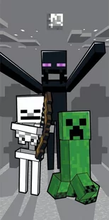 Ręcznik plażowy kąpielowy Minecraft 70x140 Bawełna - Okrycia kąpielowe dla dzieci - miniaturka - grafika 2