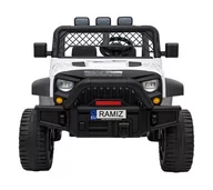 Pojazdy elektryczne dla dzieci - Autko terenowe Geoland Power dla 2 dzieci Biały + Pilot + Silniki 2x200W + Bagażnik + Radio MP3 + LED - miniaturka - grafika 1